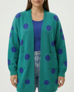 Spot Cardigan - Emerald