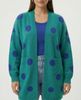 Spot Cardigan - Emerald