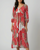 2 Tone Floral Smock Dress