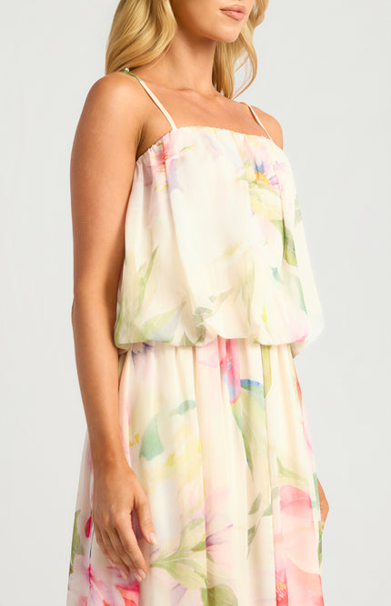 Rosabelle Dress - Cream/Pink