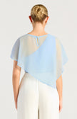 Blue Wisteria Sheer Cape Top