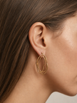Abstract Oval Studs