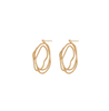 Abstract Oval Studs