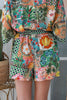 Majorelle Elastic Waist Shorts