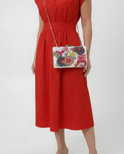 Carnival of Flowers Clutch with Strap