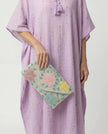 Fleur Pouch - Silver