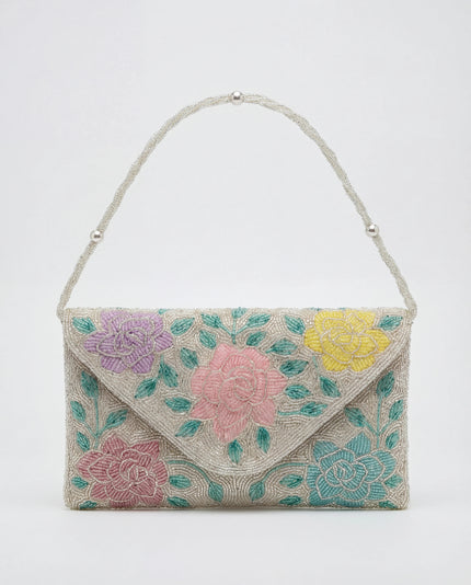 Fleur Pouch - Silver