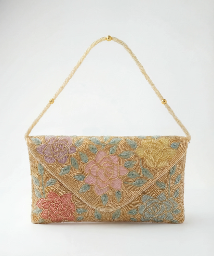 Fleur Pouch - Gold