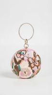 Butterfly Floral Round Clutch