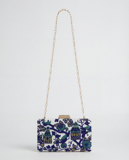 Oriental Blues Clutch