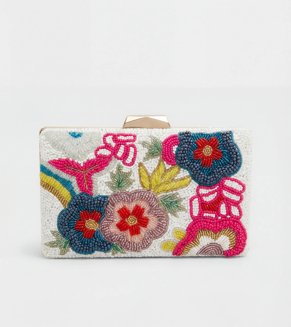 Carnival of Flowers Clutch with Strap