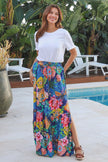 Caribbean Maxi Skirt - Blue