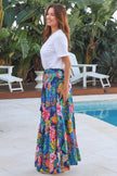 Caribbean Maxi Skirt - Blue