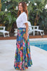Caribbean Maxi Skirt - Blue