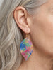 Coloured Leaf Earrings