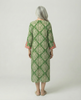Embroidered Tunic Dress - Green