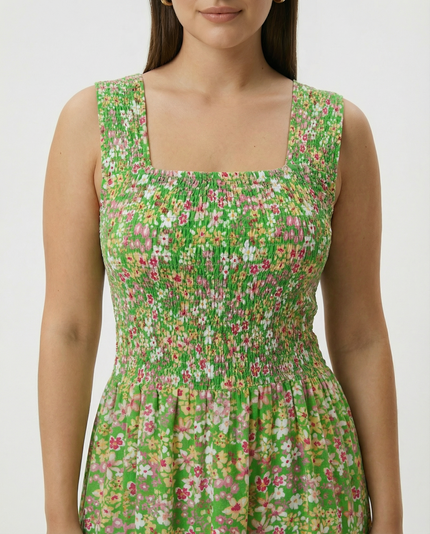 Daisy Shirred Dress