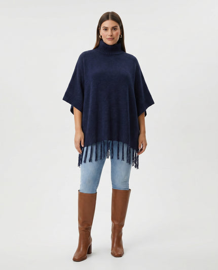 Dark Water Poncho Knit