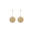 Double Disc Earrings - Gold
