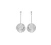 Double Disc Earrings - Silver
