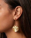 Double Disc Earrings - Gold