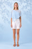 Blue Wisteria Sheer Cape Top
