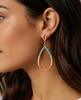 Beaded Hoop Studs