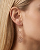 3 Tier Disc Earring - Rose Gold