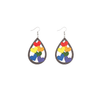 Coloured Hearts Earring