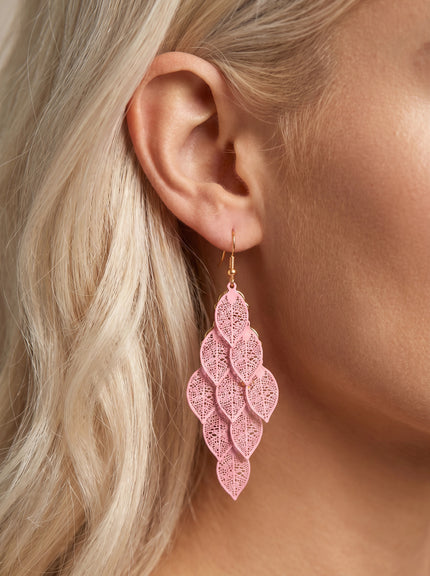 Layers of Leaves - Pink