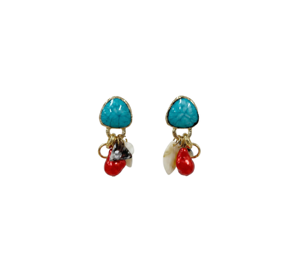 Turquoise Charm Earrings