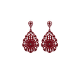 Red Mandolin Earrings