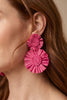 Raffia Tiered Flowers - Pink