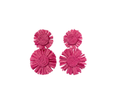 Raffia Tiered Flowers - Pink
