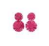 Raffia Tiered Flowers - Pink