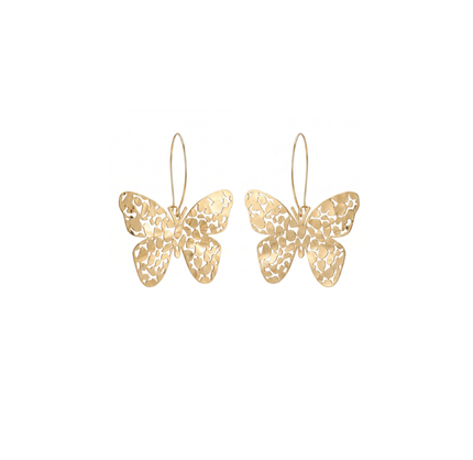 Butterfly Hoops - Gold