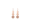 3 Tier Disc Earring - Rose Gold