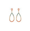 Beaded Hoop Studs