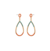Beaded Hoop Studs