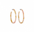 Abstract Hoop - Pink Marble