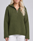 Evermore Half Zip Knit Jumper