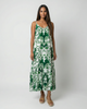 Verde Slip Dress w Sash