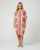 Italian Tile Dress - Red