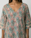 Lace Trim Oversized Top