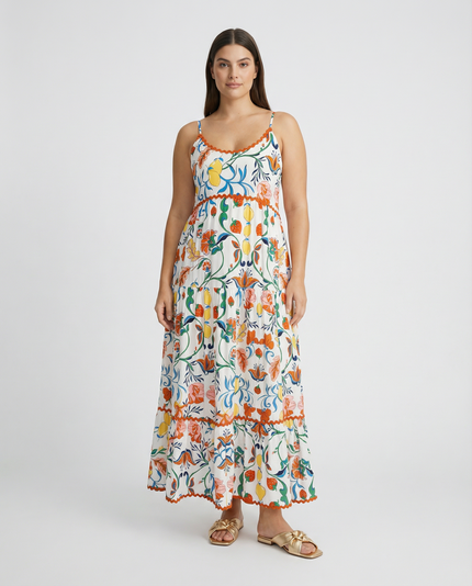 Sicily Trim Maxi Sundress