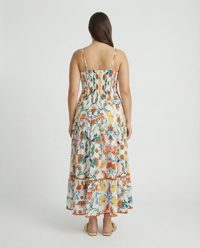 Sicily Trim Maxi Sundress