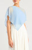 Blue Wisteria Sheer Cape Top