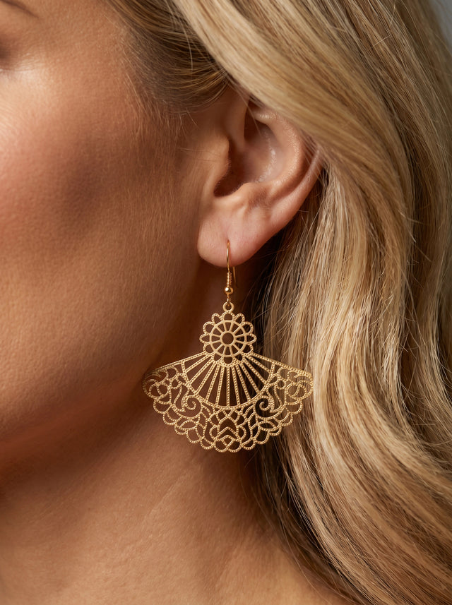Fancy Fan Earrings