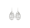 Filigree Swirl Earrings - Silver