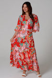 Paisley Fleur Dress with Belt